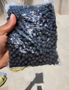 Beads for a bracelet  black