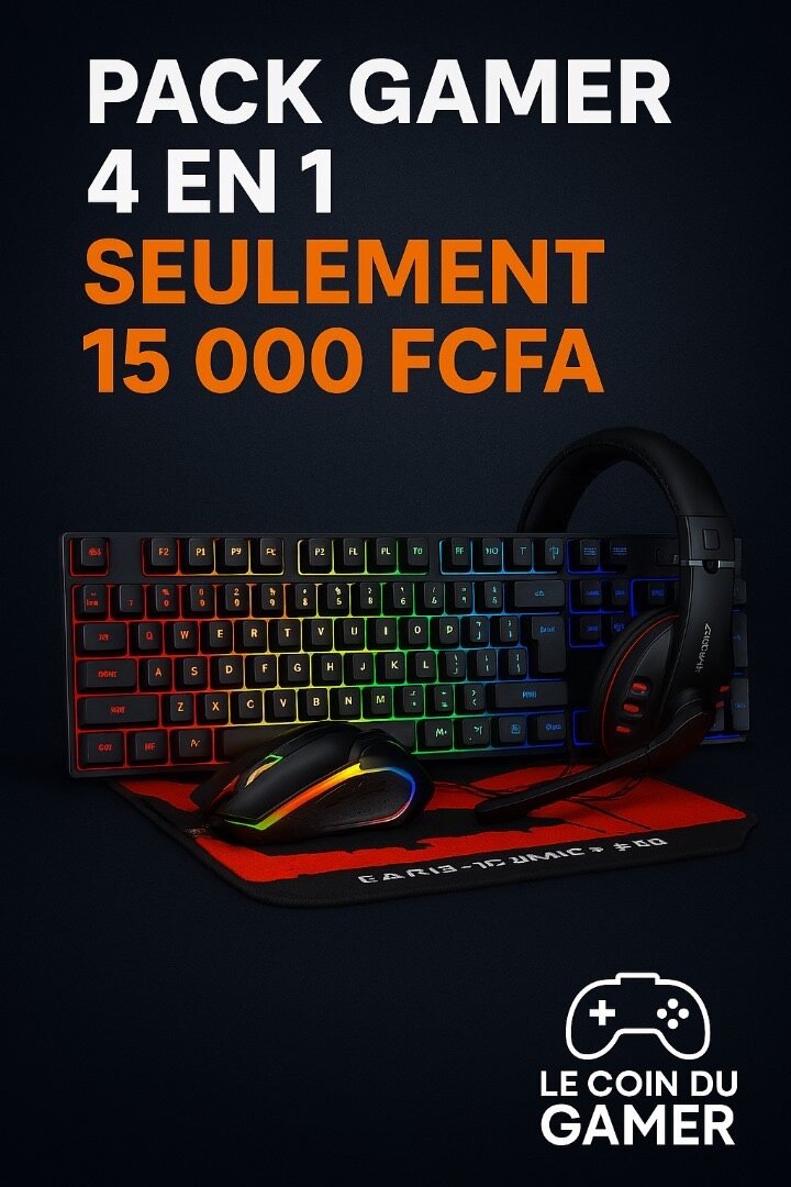 Clavier,souris,tapis et casque