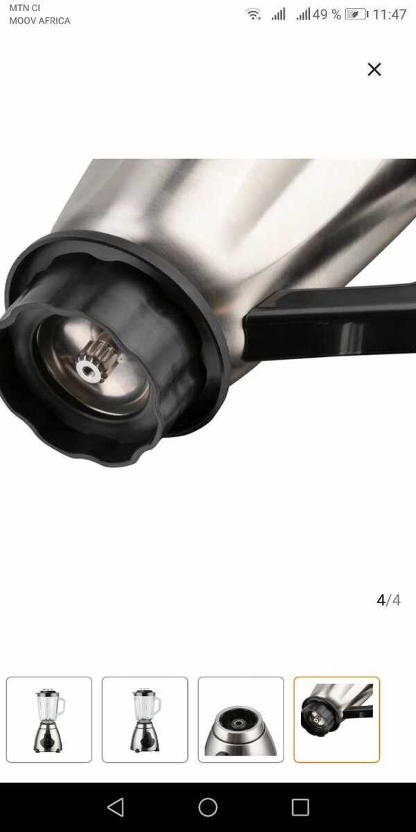 Blender Acier Inoxydable 800W