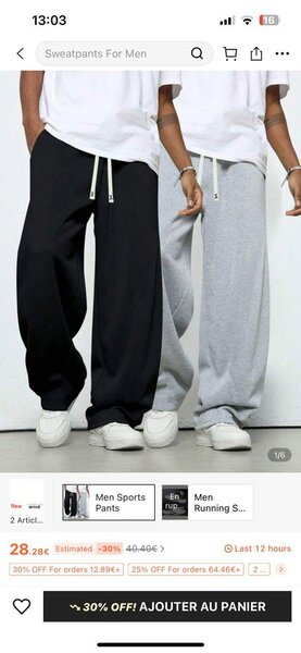 Pantalons de survêtement larges