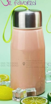 Ceramic Bottle With Silver Lid