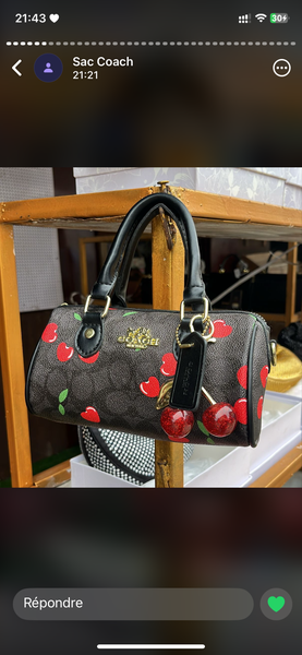 Sac Coach Cerises Mode