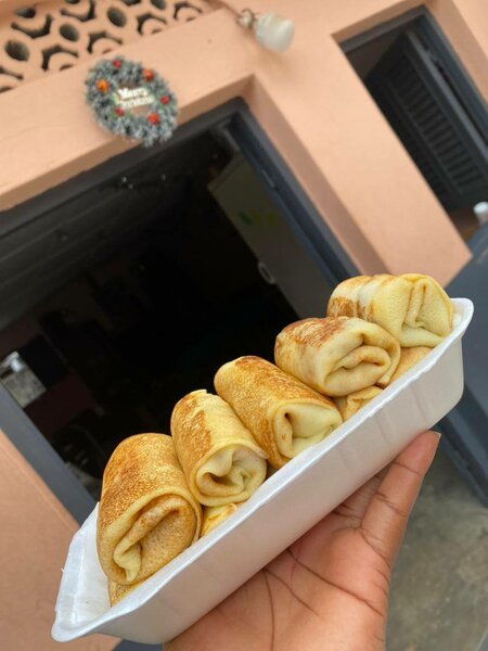 Délicieux crêpes roulées