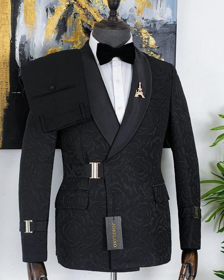 black men's  suit
