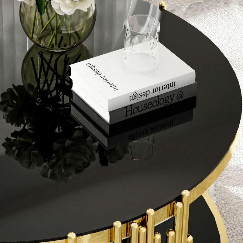 Table basse ronde salon