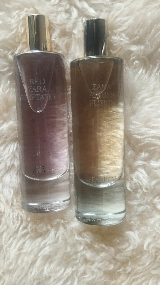 Zara  red Temptation et Amber