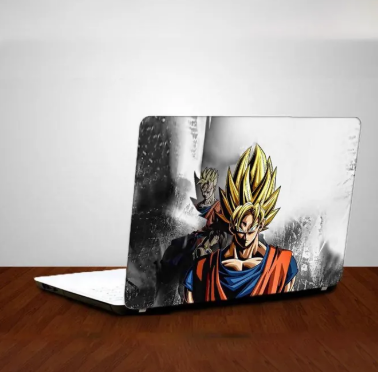 Goku Laptop Back Skin Sticker-Laptop Back Skin-Laptop Skin Vinyl Sticker Decal, 13 13.3 14.6 15 15.4 15.6 inch Laptop Skin Sticker Cover For All Laptops