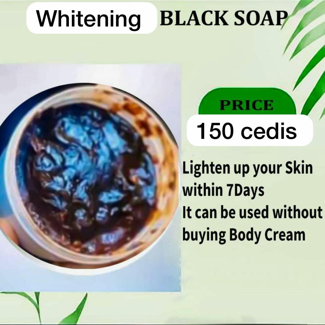 Whitening black soap and halfcaste soap
