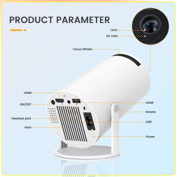 Projecteur HD 150 pouces