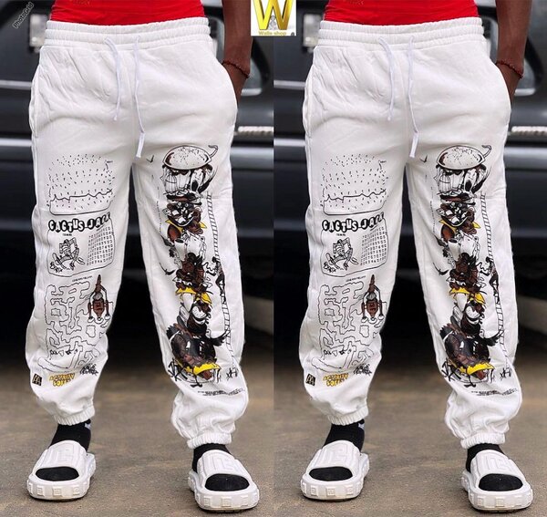 Pantalon streetwear graphique