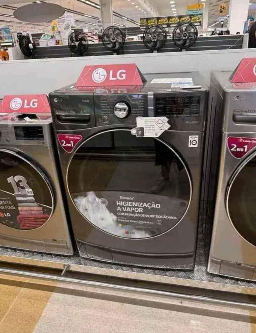 Lave-linge séchant haute capacité