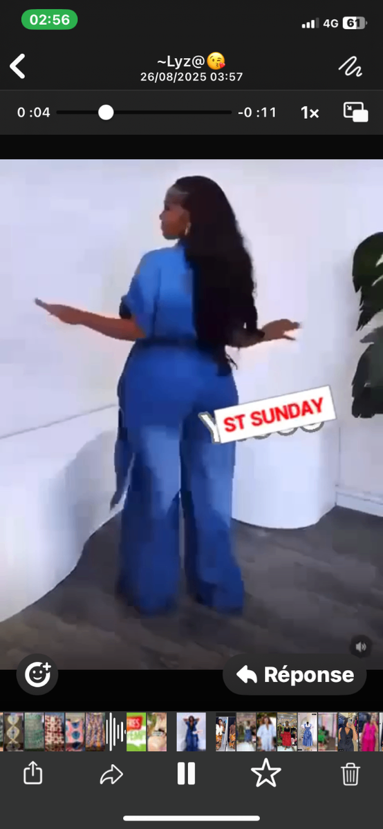 Combinaison Pantalon Bleu Élégante