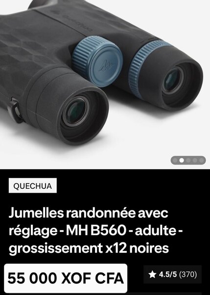 Jumelles de randonnée MH B560