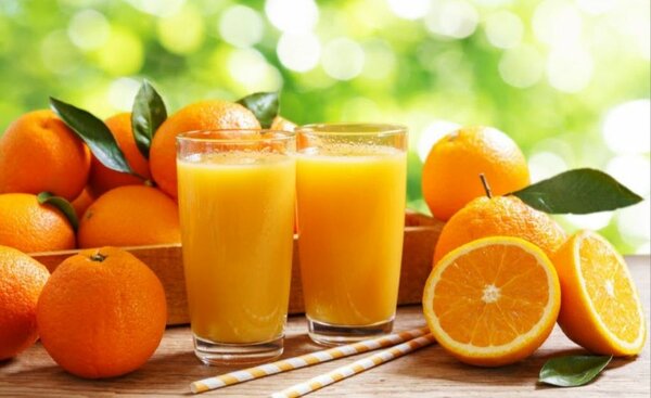 2)jus d'orange ou tropical