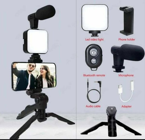 Kit Vlogging Pro avec Trépied et Micro