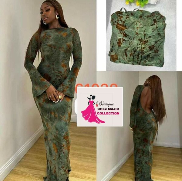 Robe longue élégante florale