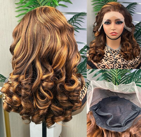 Perruques rebondies frontal 18