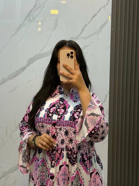 Robe Marocain à motifs colorés