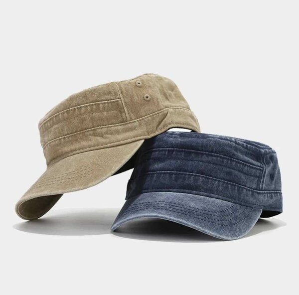 Casquette de style militaire unisexe