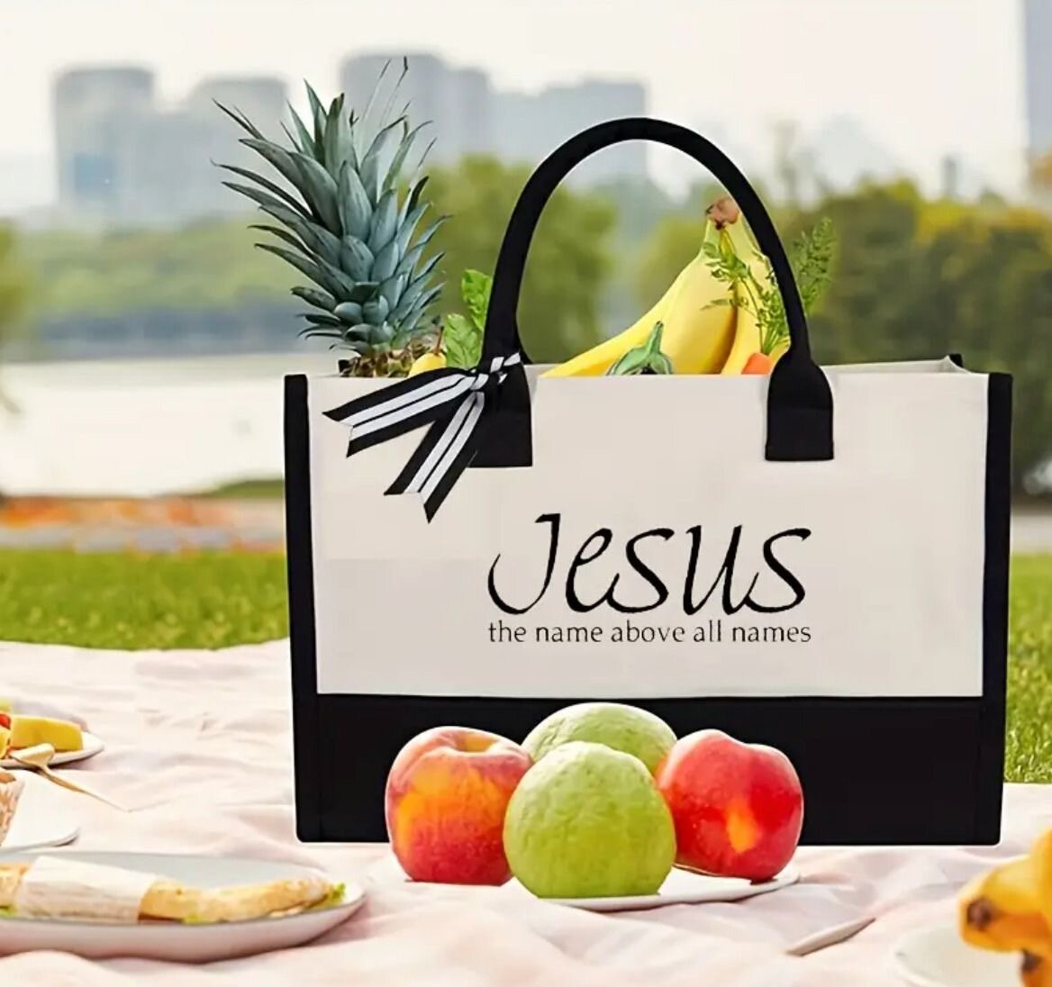 Sac à main inscription Jésus