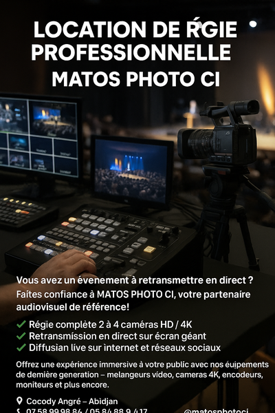 Location Régie Vidéo Pro/Jours
