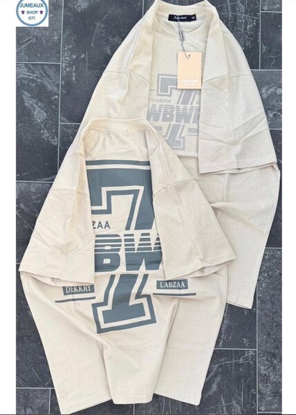 Robe T-shirt à Motifs Unisexe