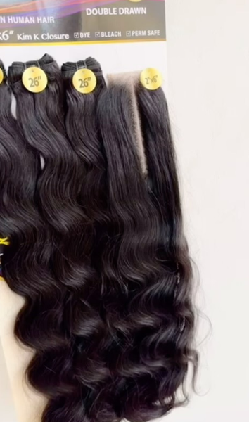 “Queen” 100% Virgin Human Hair Extensions Set