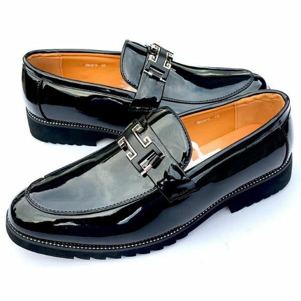 Mirror Chain Formal Slip-On Shoe for Gentlemen