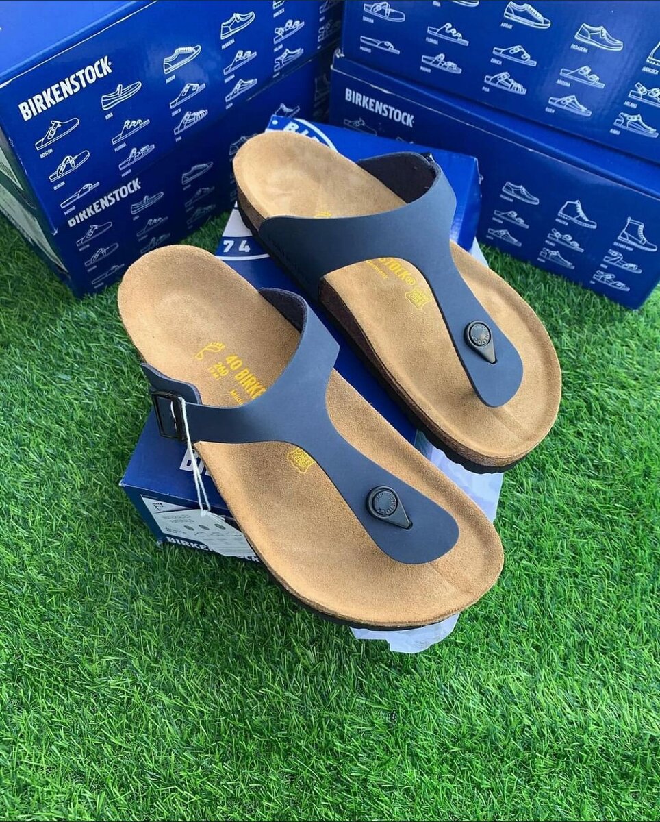Women's blue flip flops