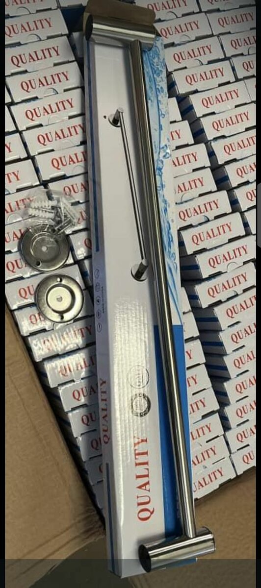 Barre d'appui de douche en inox