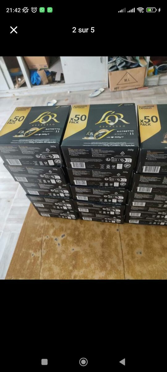 Capsules Espresso L'Or Ristretto