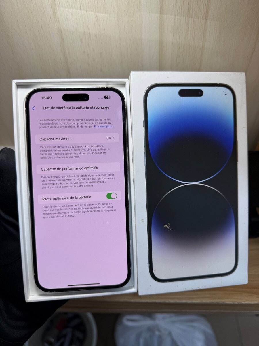 iPhone 14Pro Max 128giga Blanc