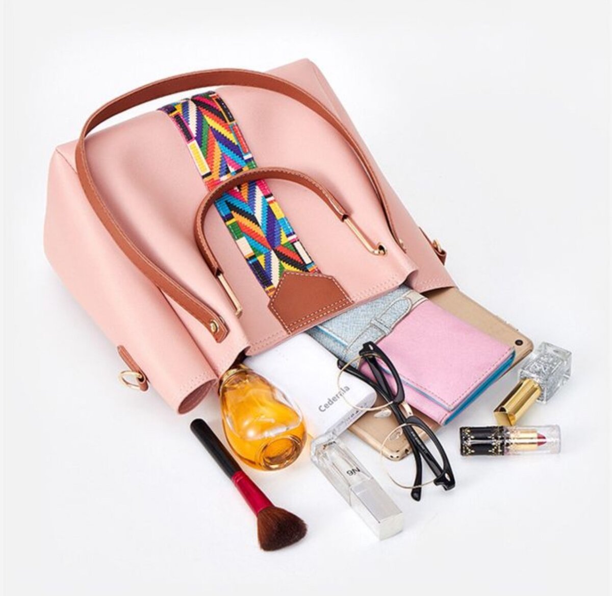 4 PCS Women Bags Ladies Bags Handbags Purse Shoulder Bag