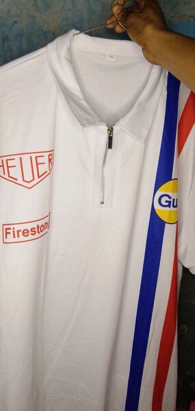 Polo Racing Vintage Blanc