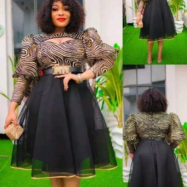 Short Dress with animal print