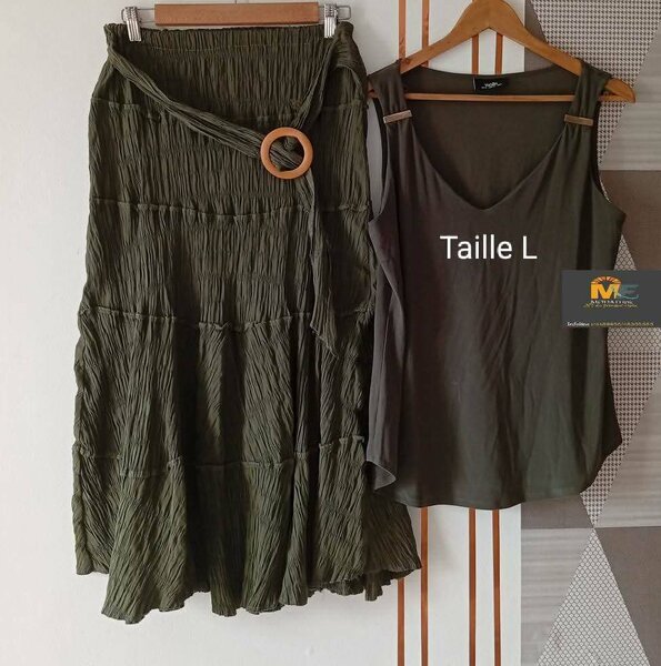 Ensemble chic jupe et top femme