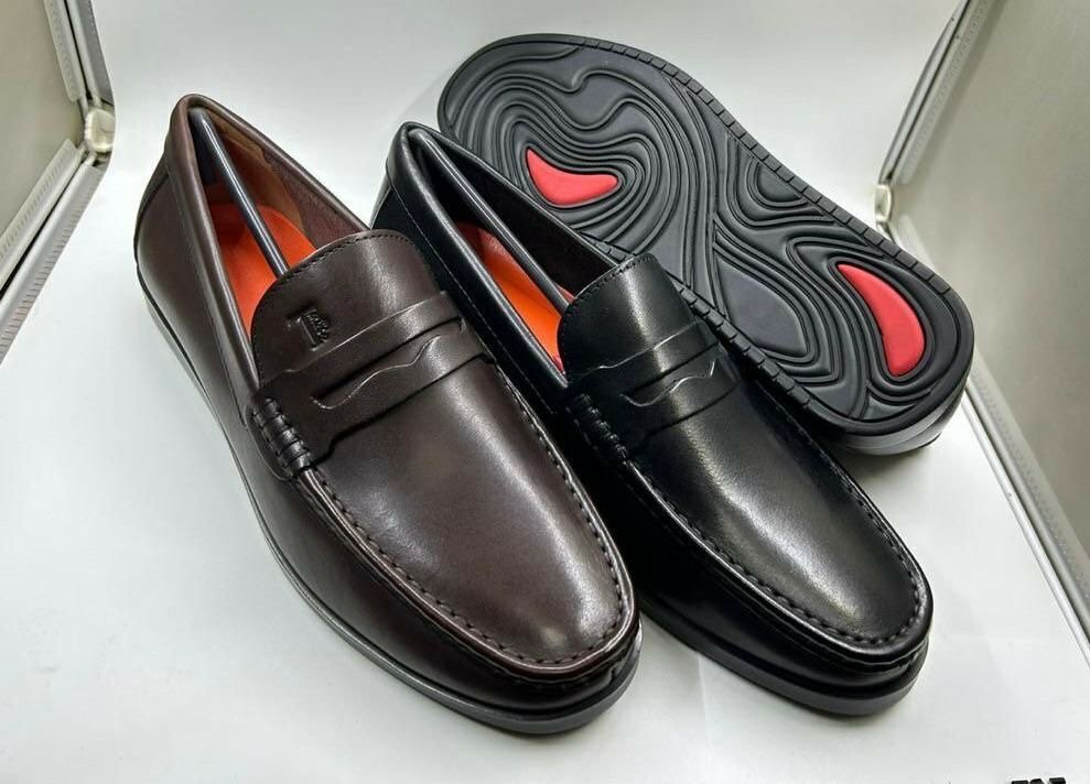 Mocassins en cuir élégants homme