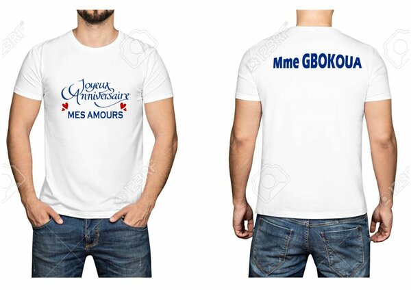 T-shirt Anniversaire Personnalisé