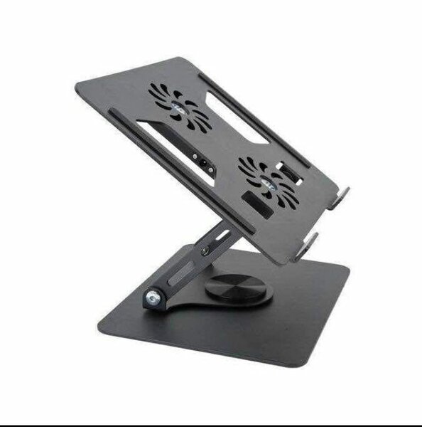 Support réglable pour ordinateur portable avec ventilateur