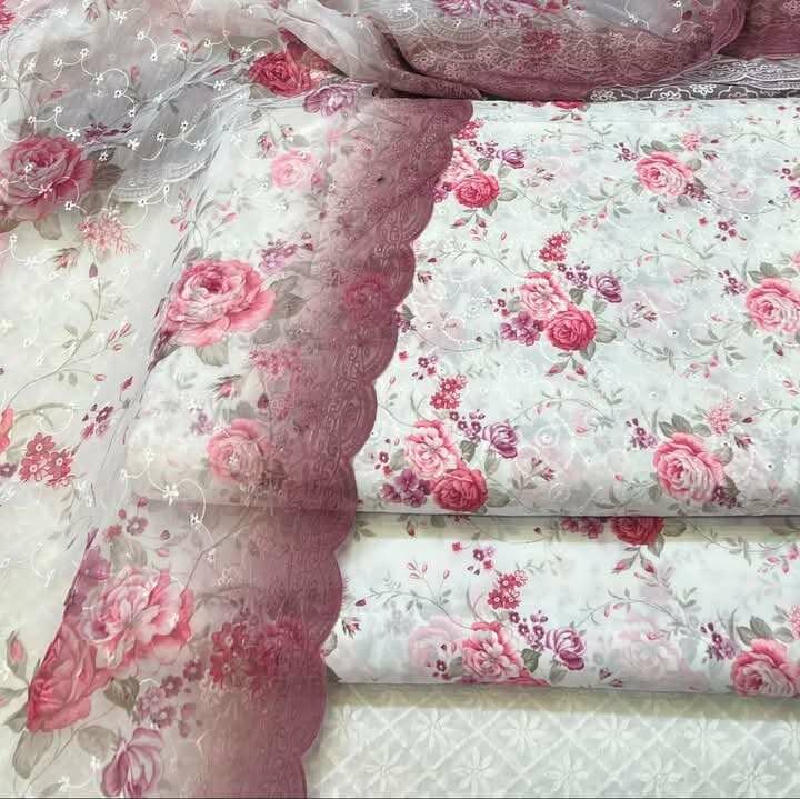 Printed lawn suit