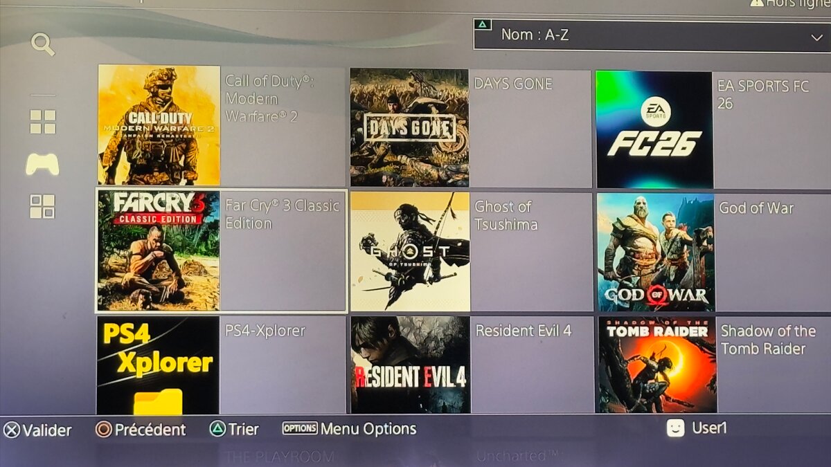 Console PS4 avec jeux