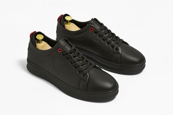 Sneakers en cuir style urbain