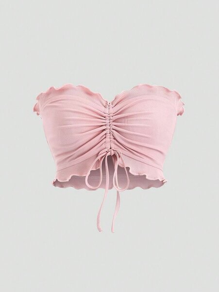 Top court smocké rose chic