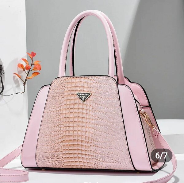 Classic alligator PU leather handbags for women