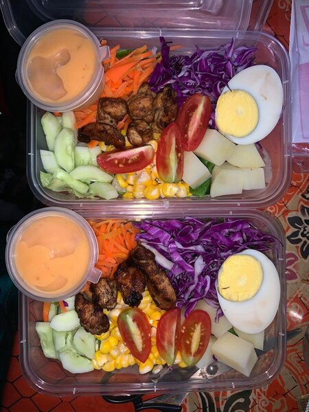 Salade composée fraîche et colorée