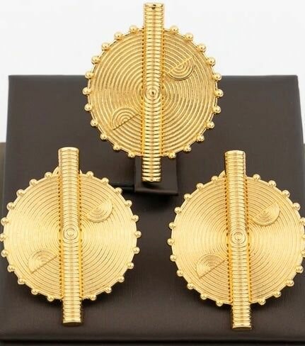 Boucles d'oreilles africaines dorées