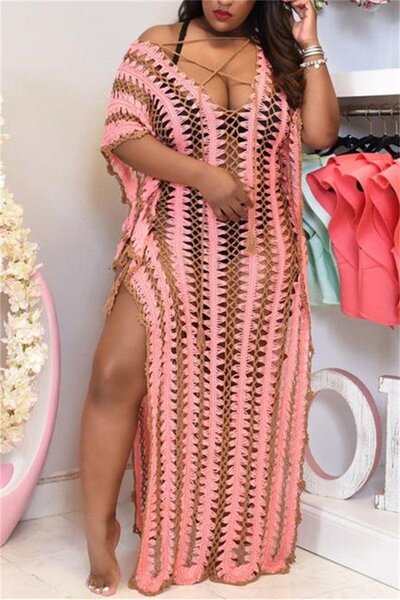 Robe de Plage Crochet Élégante