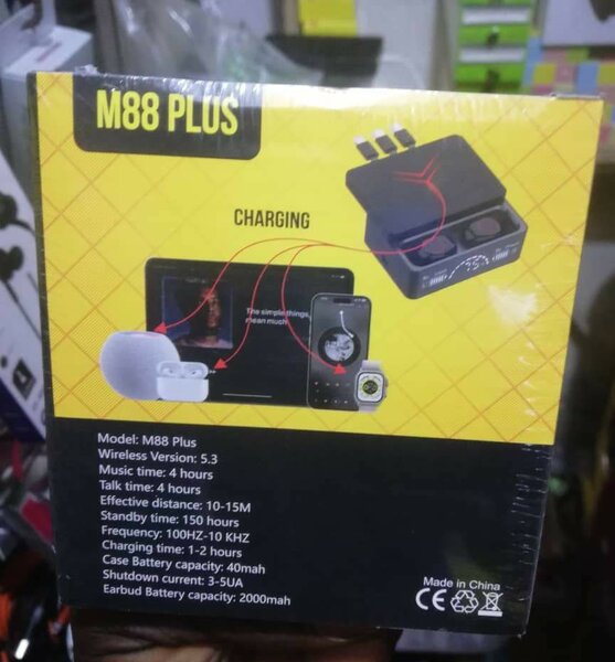 M88 plus airpods