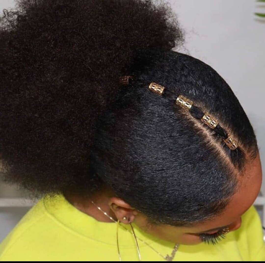 Postiche afro grande taille