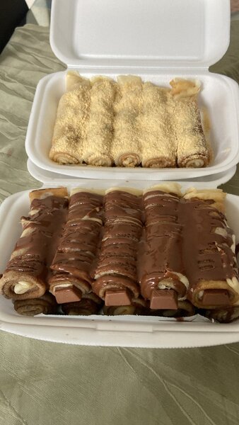 Crepes au kinder et céréales